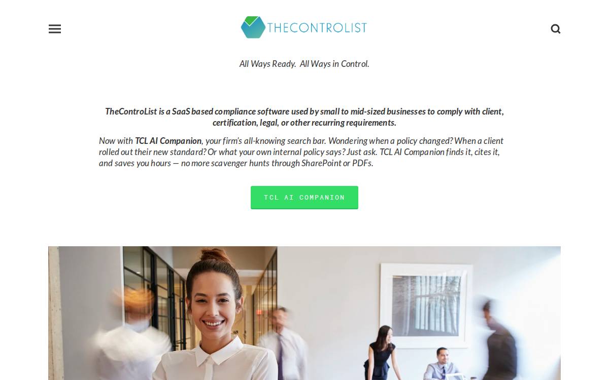 Thecontrolist website preview
