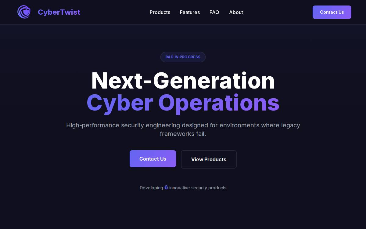 Thecybertwist website preview