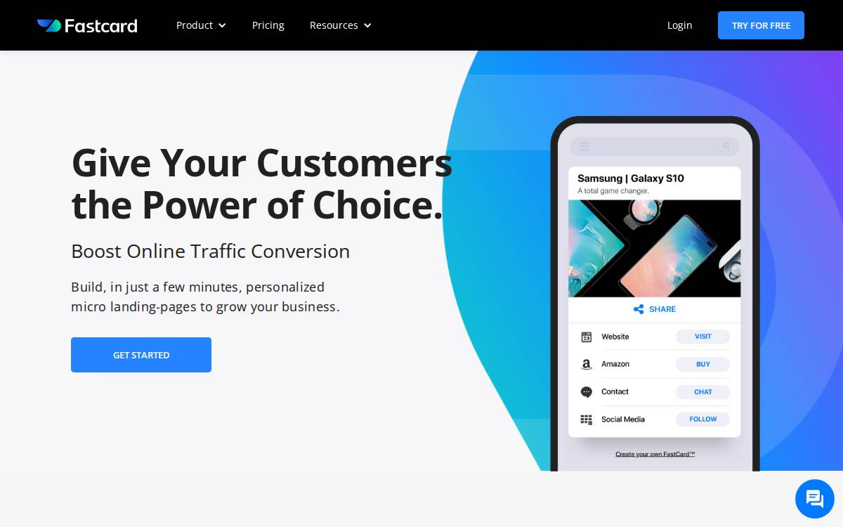 The Fastmind website preview