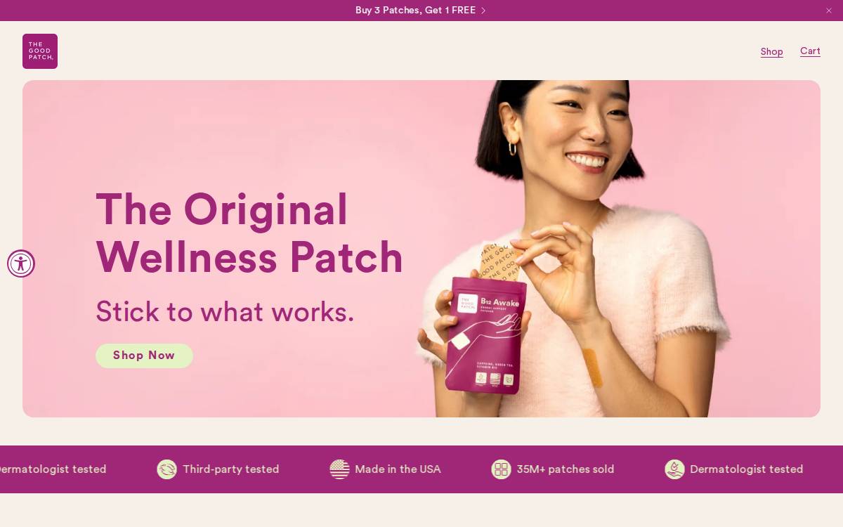 The Good Patch website preview