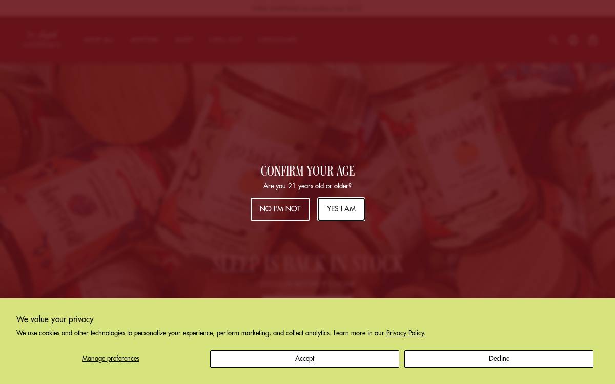 The High Confectionary website preview