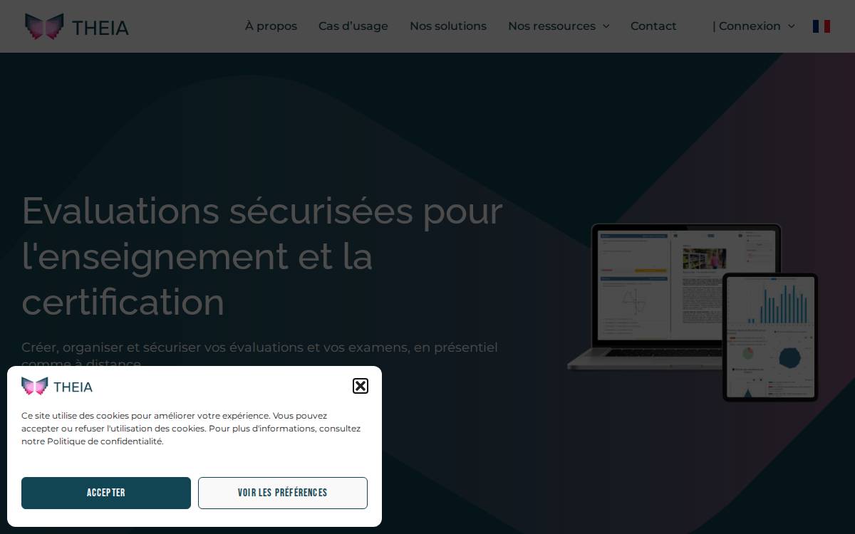Theia website preview