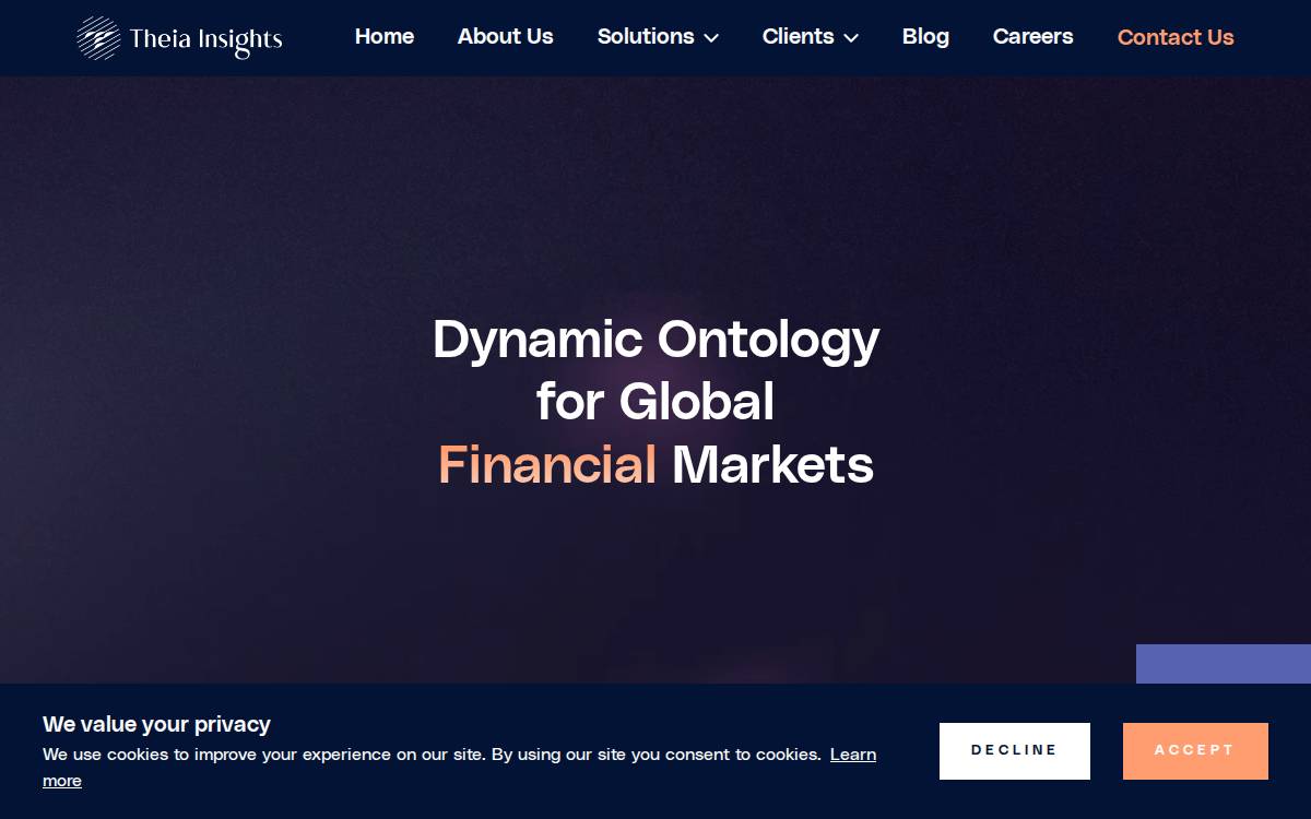 Theia Insights website preview