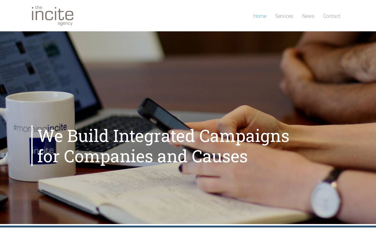 TheInciteAgency.com website preview