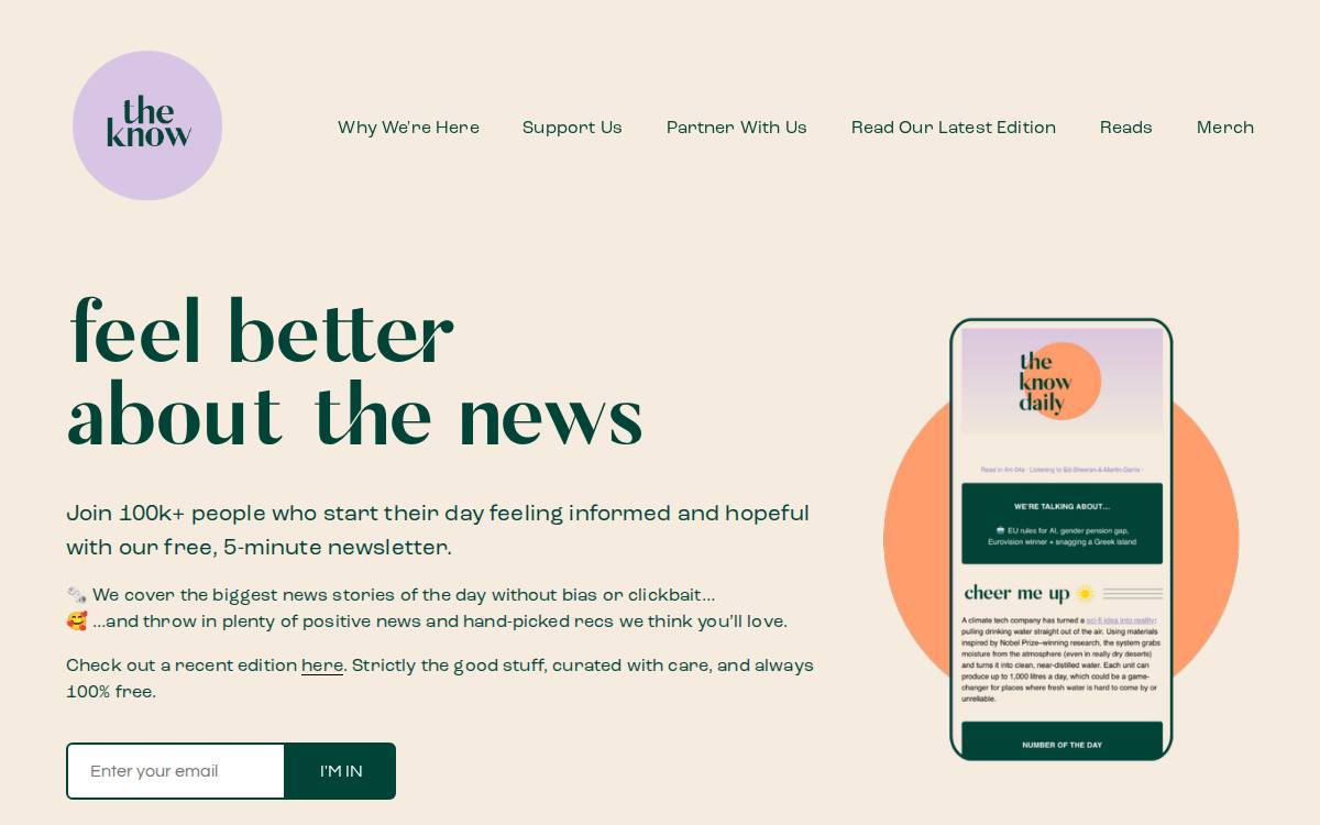 Theknowmedia website preview