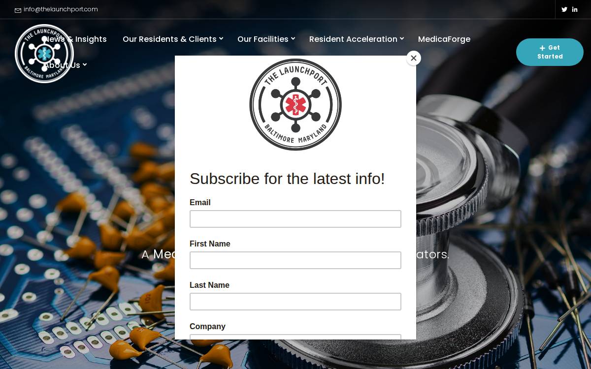 Thelaunchport website preview