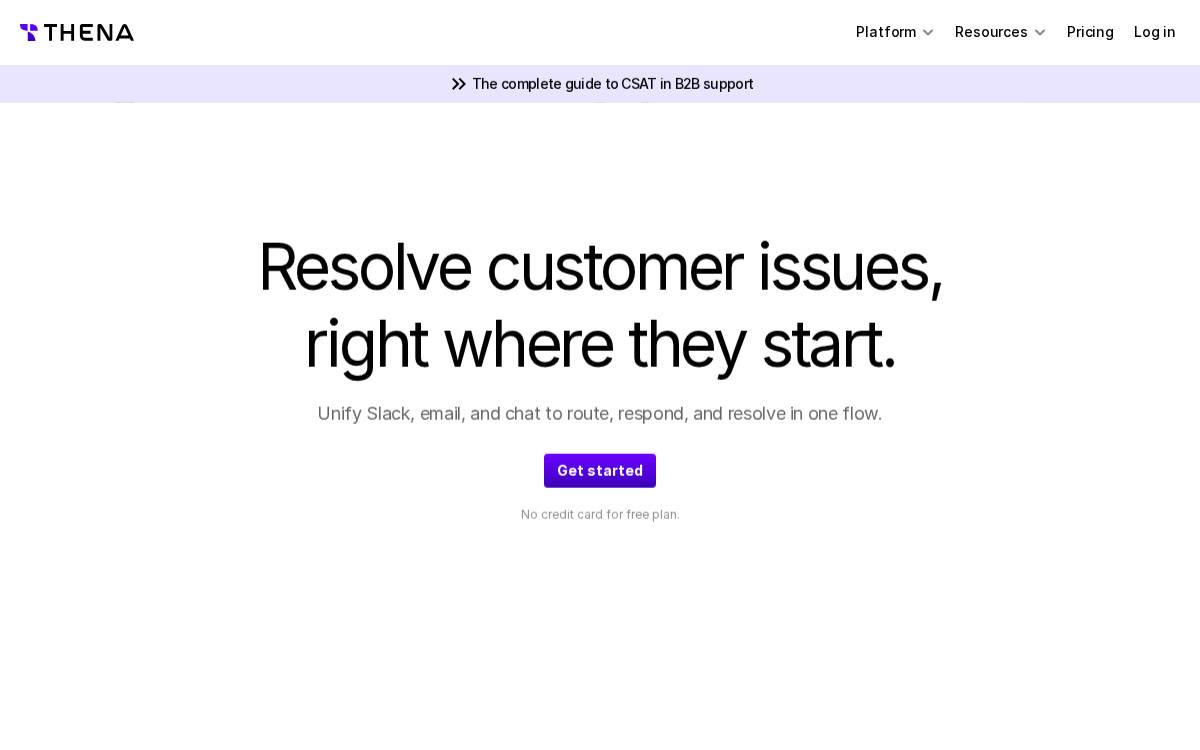 Thena website preview