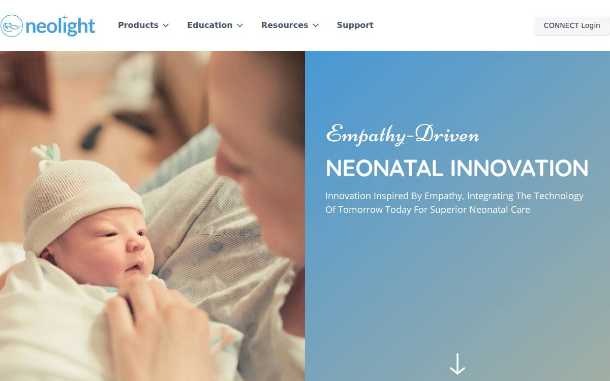 Theneolight website preview