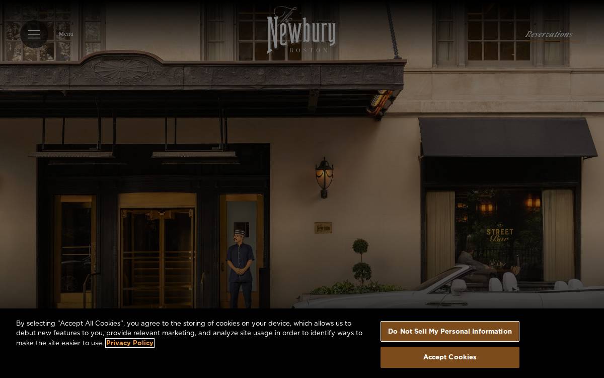 The Newbury Boston website preview