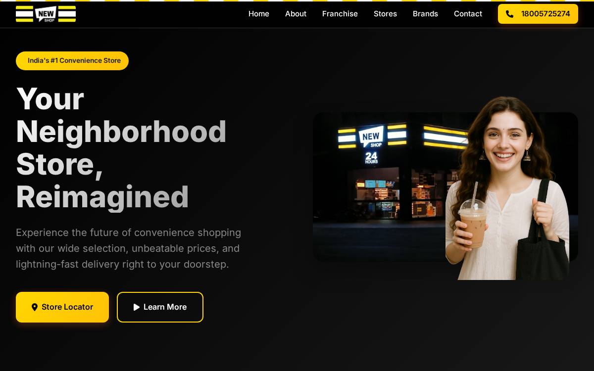 Thenewshop website preview