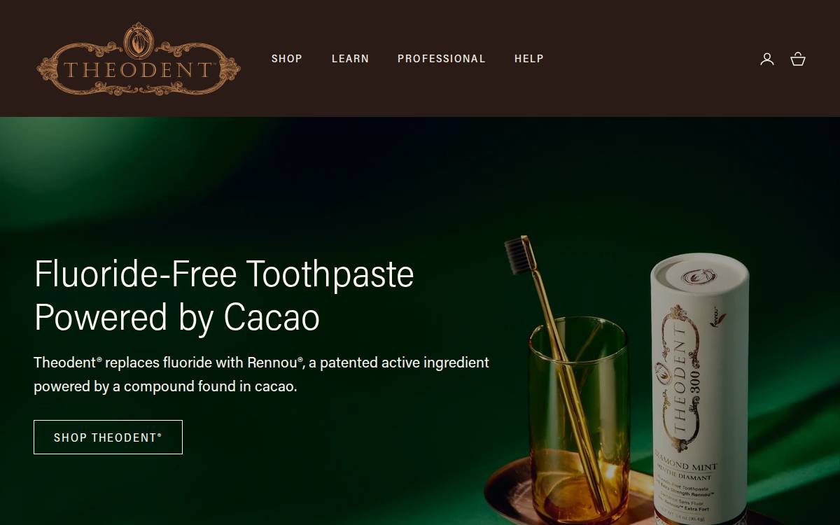 Theodent website preview