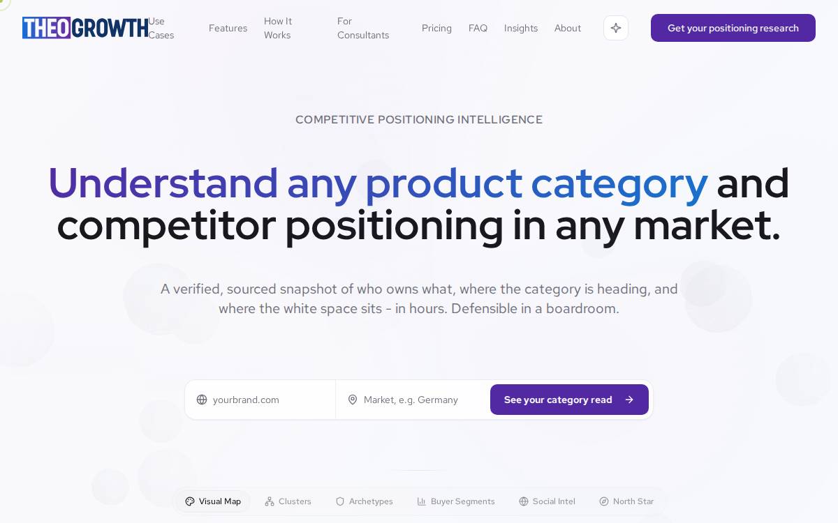 THEO Growth website preview