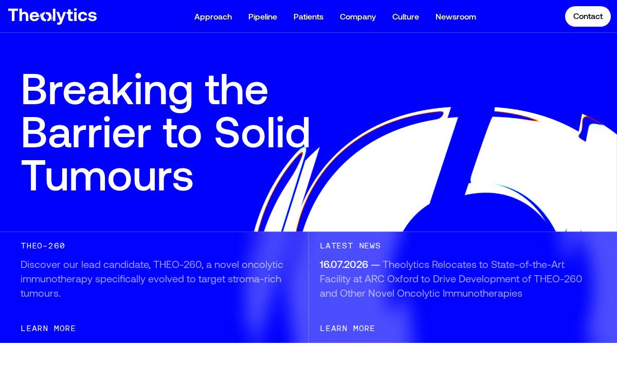 Theolytics website preview