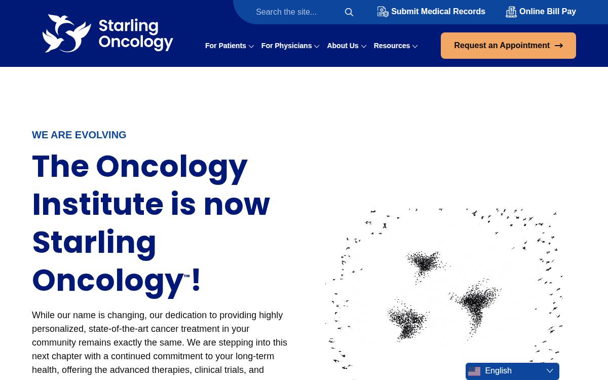 The Oncology Institute website preview