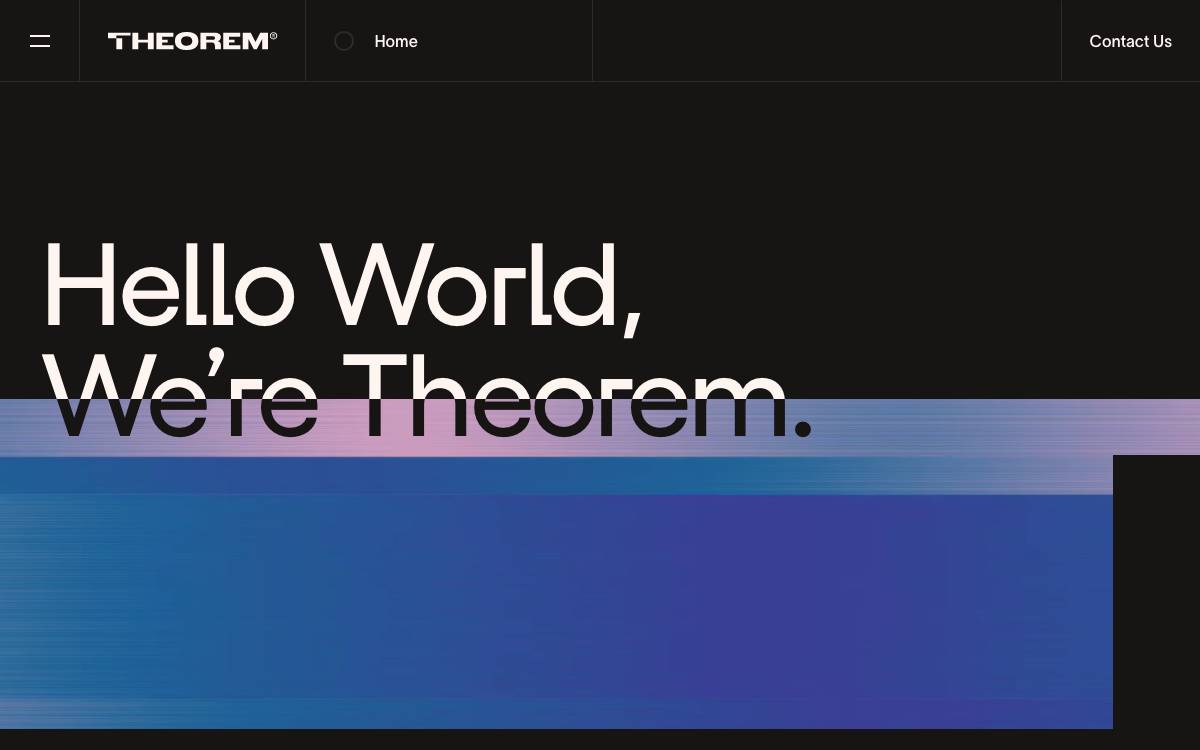 Theorem website preview