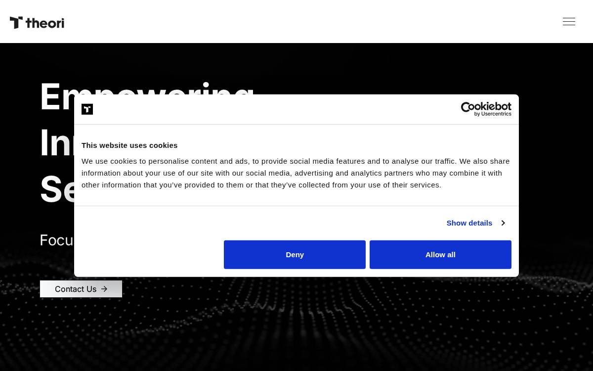 Theori website preview