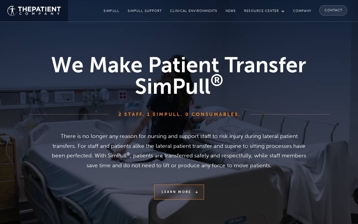 The Patient Company website preview