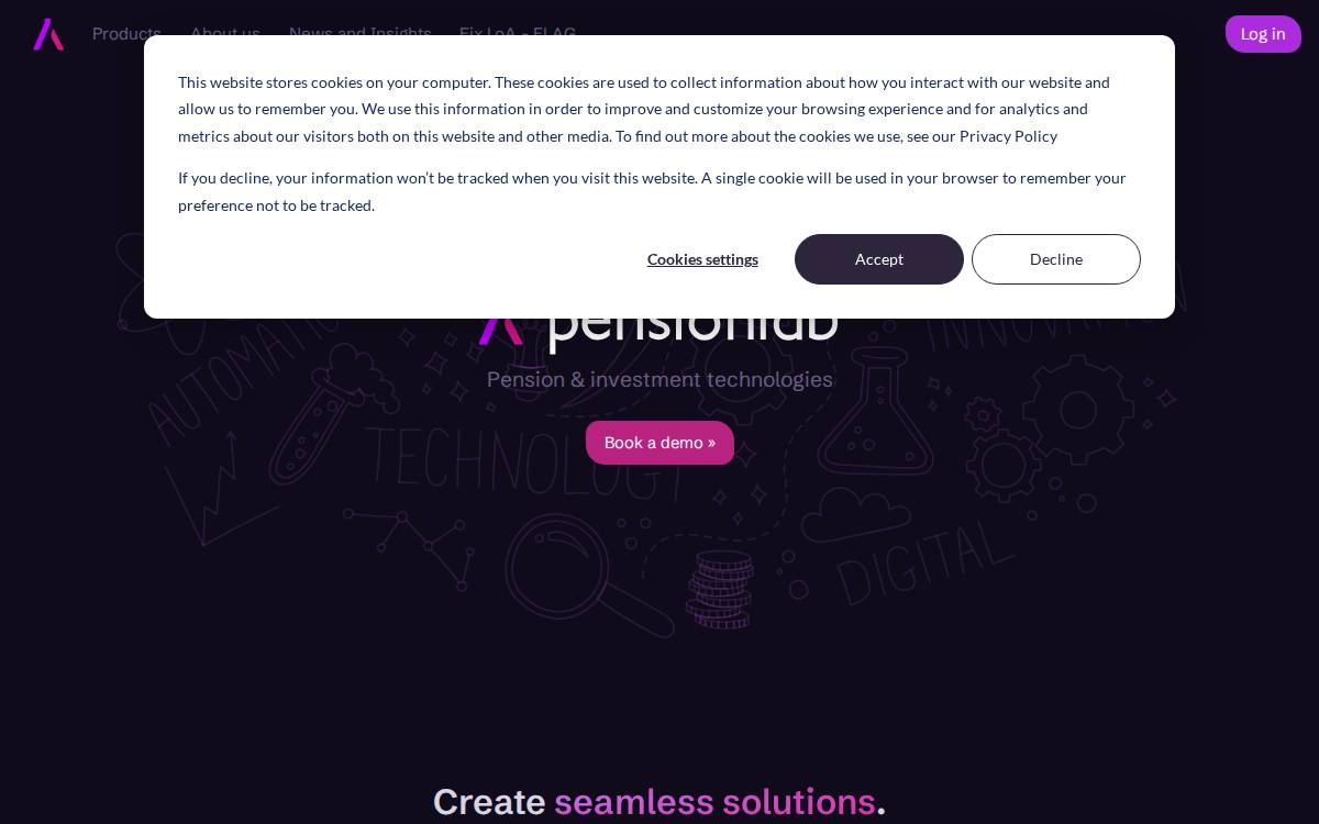 Thepensionlab website preview