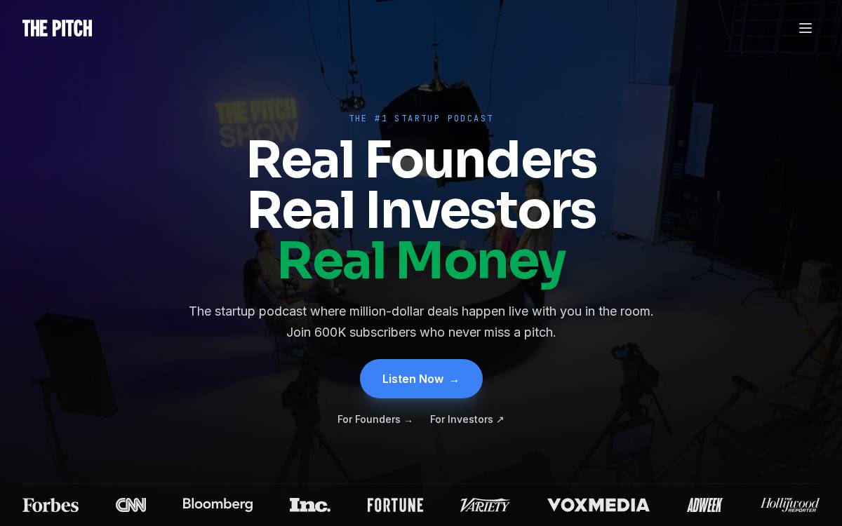 Thepitch website preview