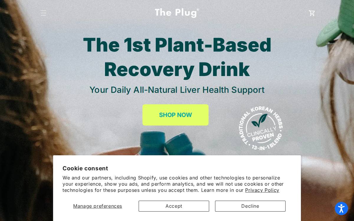 Theplugdrink website preview