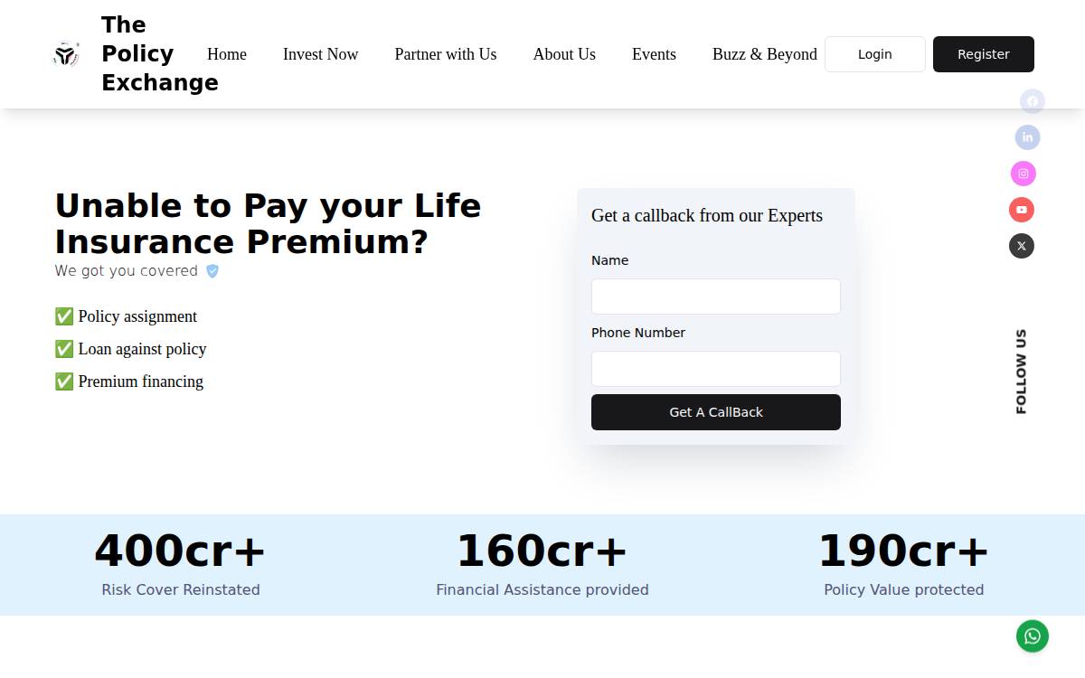 Thepolicyexchange website preview
