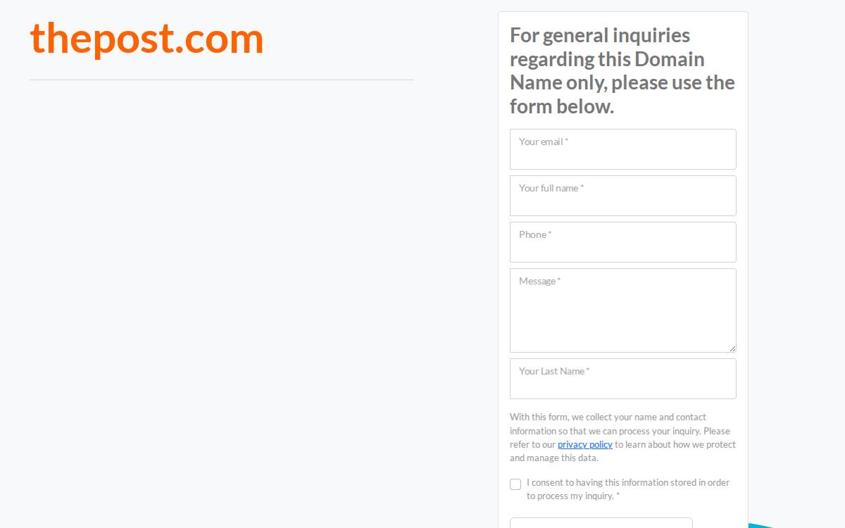 The Post website preview