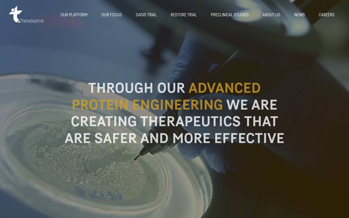 Theradaptive website preview