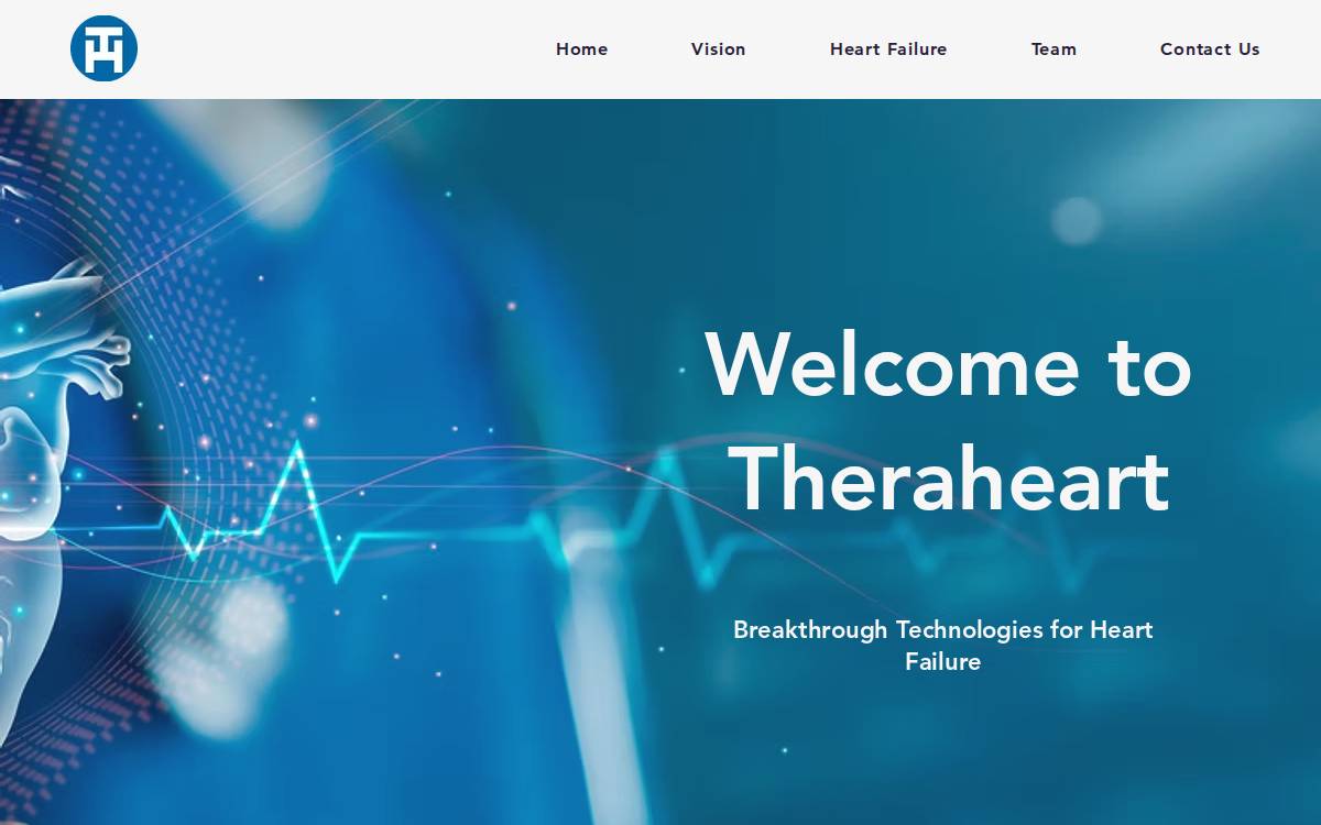 Theraheart website preview