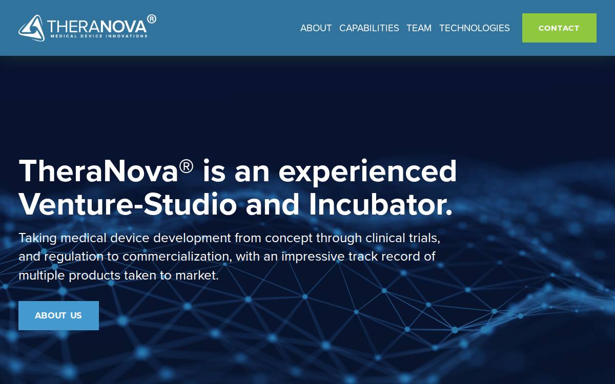 Theranova website preview