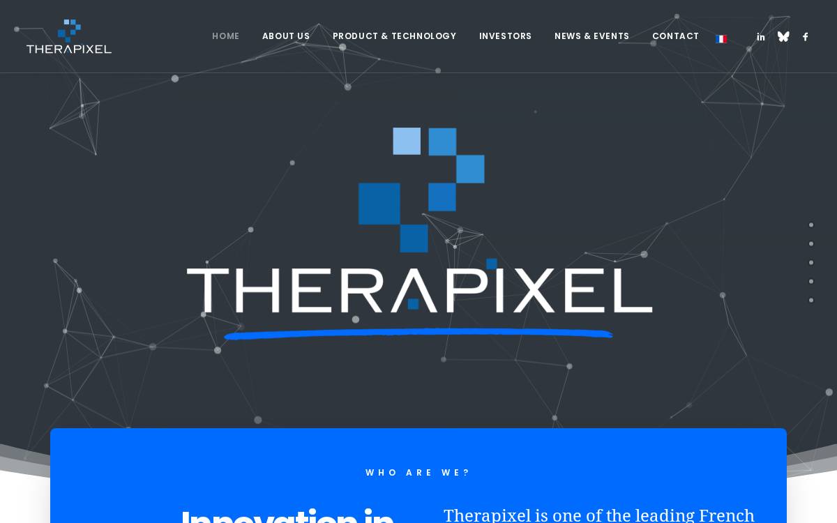 Therapixel website preview