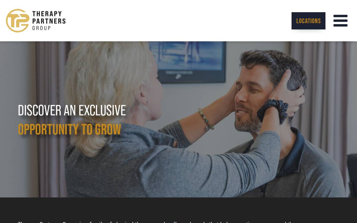 Therapy Partners Group website preview
