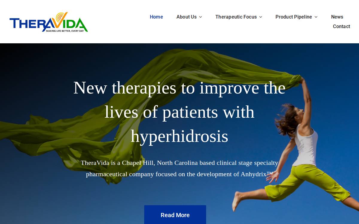 TheraVida www.theravida.com website preview