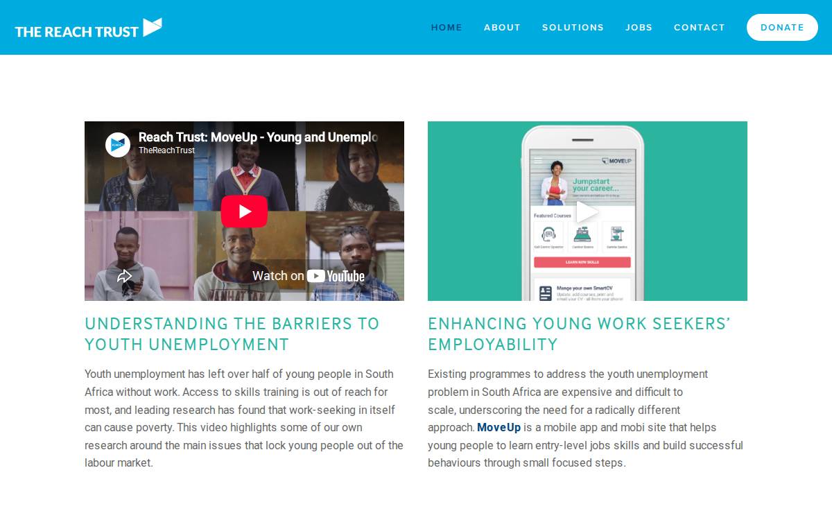 The Reach Trust website preview