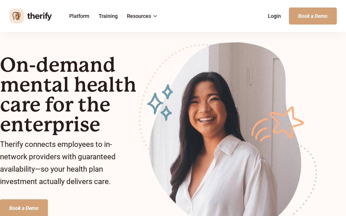 Therify website preview