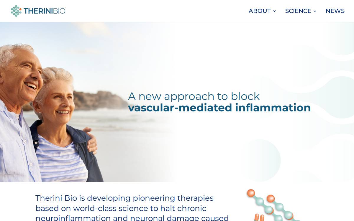 Therini Bio website preview