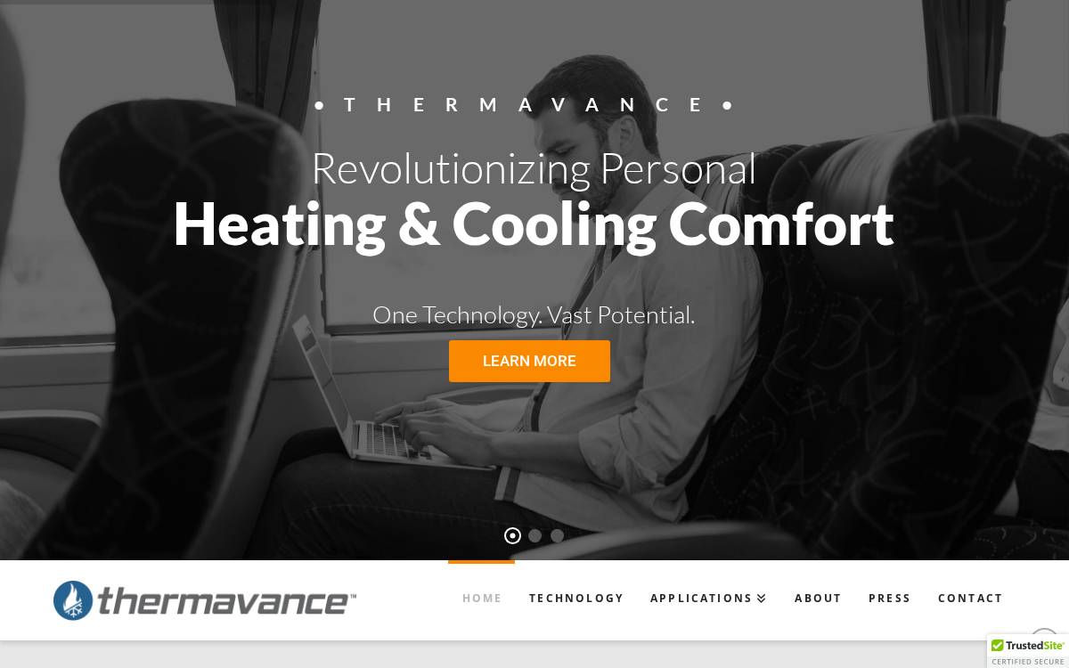 Thermavance website preview