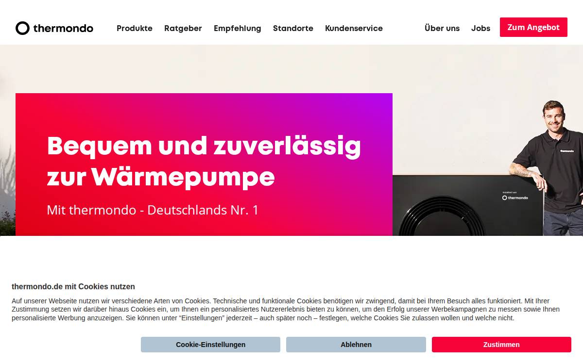 Thermondo website preview