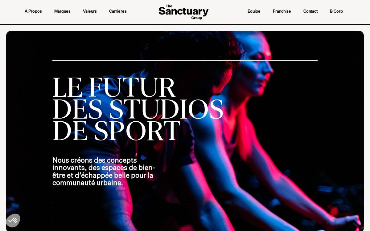 Thesanctuary Group website preview
