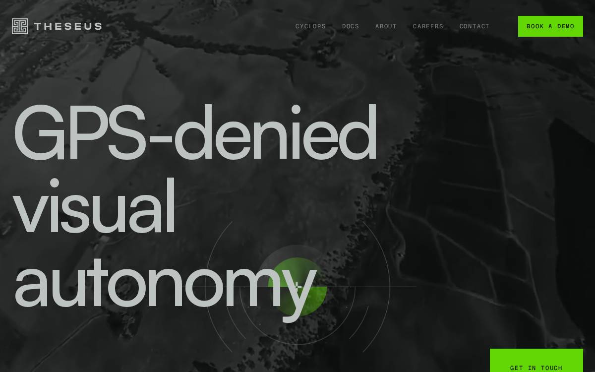 Theseus website preview
