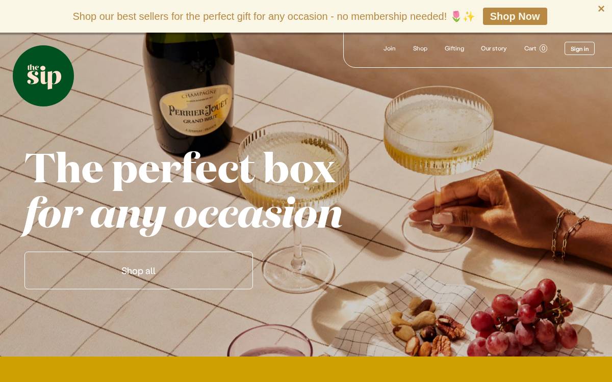 The Sip Society website preview