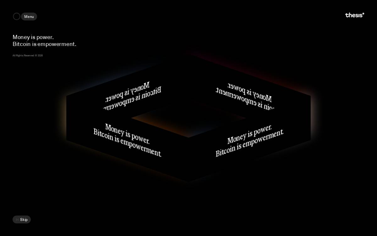 Thesis website preview