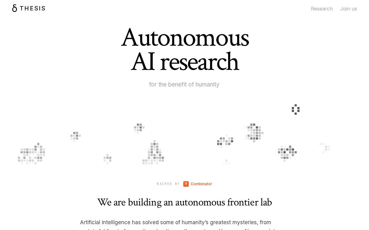 Thesis website preview