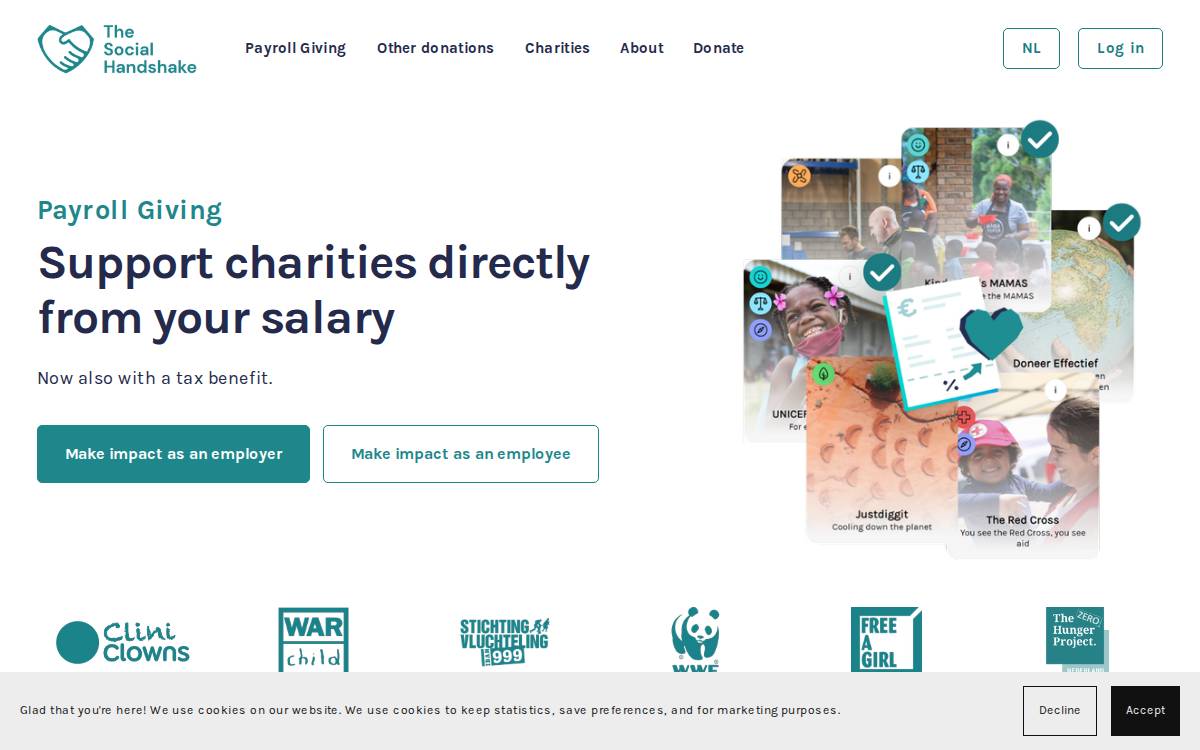 Thesocialhandshake website preview
