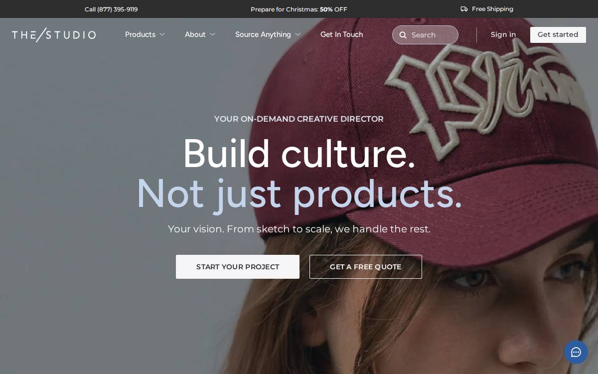 The/Studio website preview