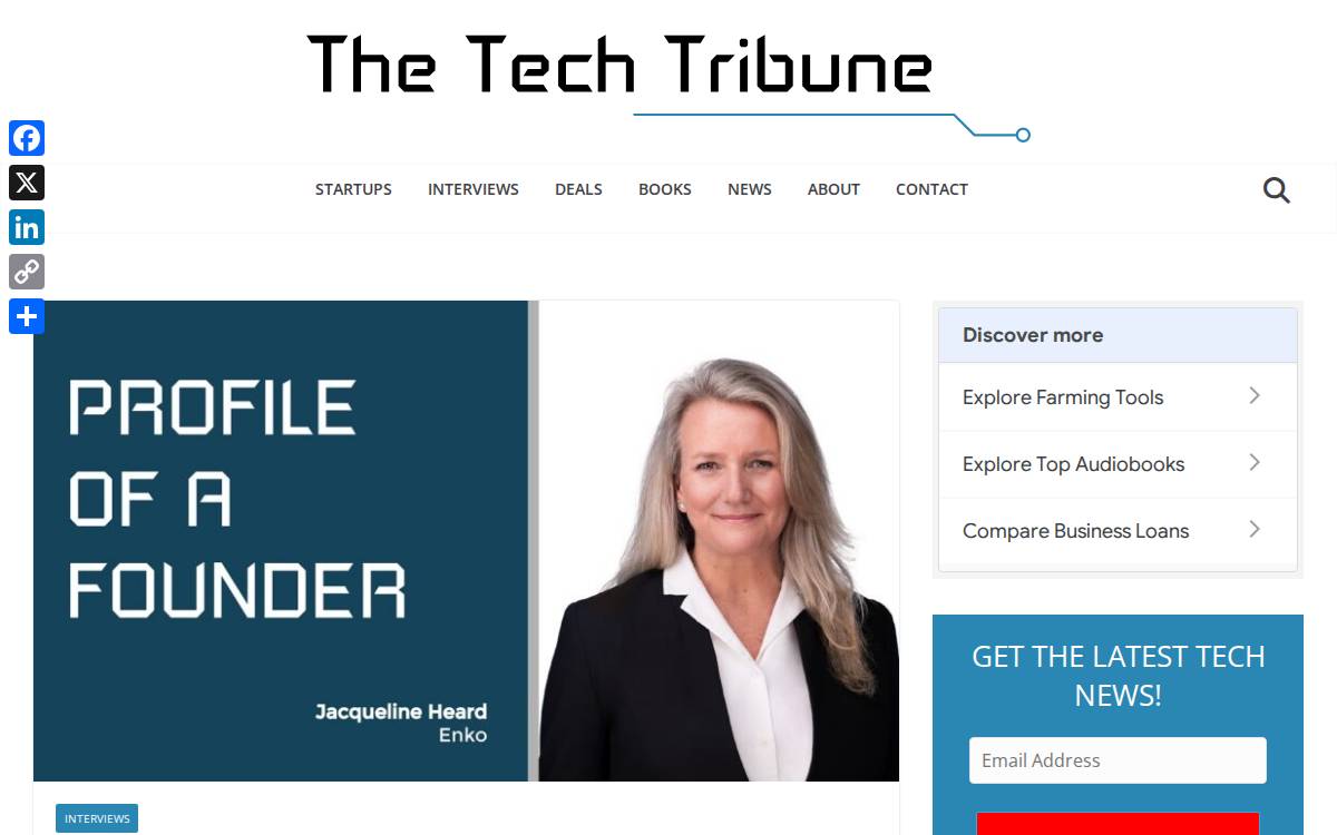 Thetechtribune website preview