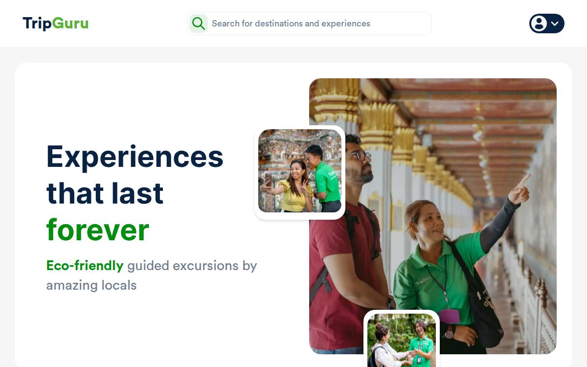 Thetripguru website preview