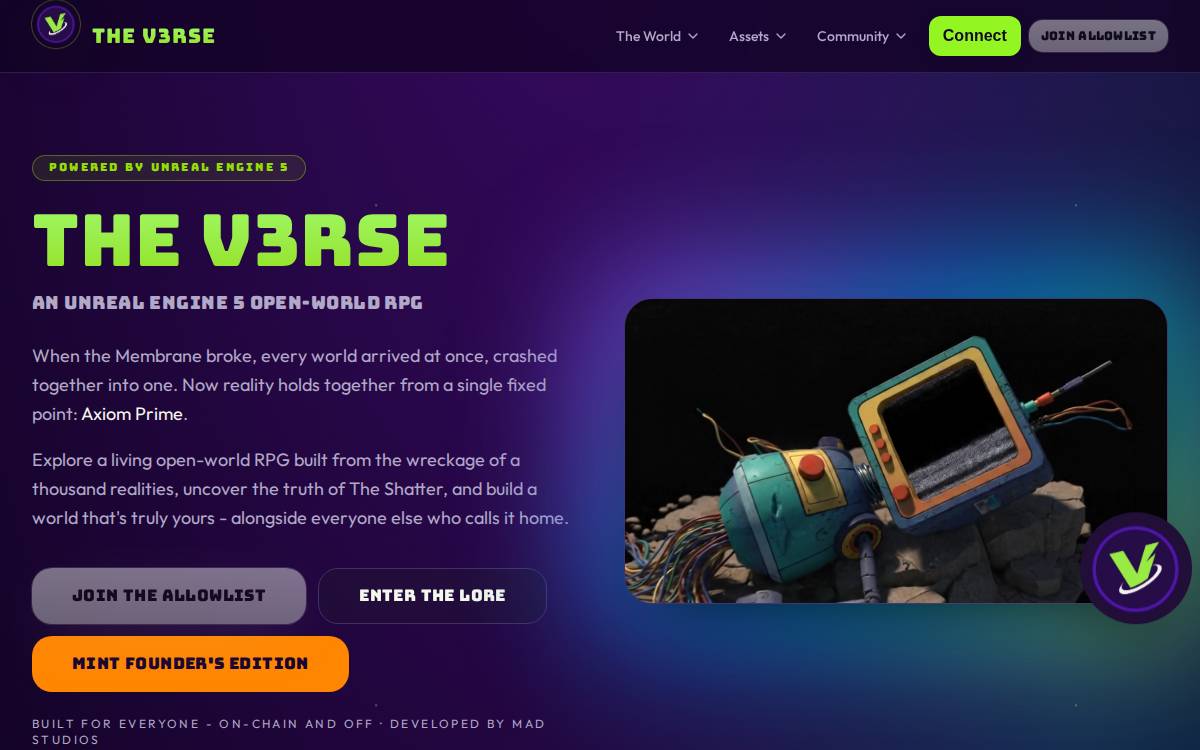 Theverse website preview