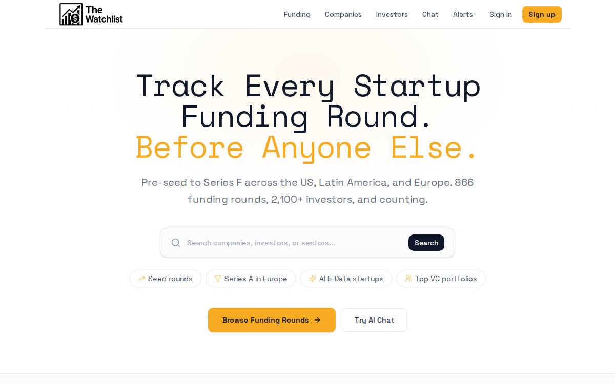TheWatchlist website preview