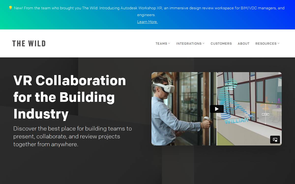 The Wild website preview