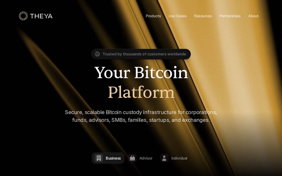 Theya website preview